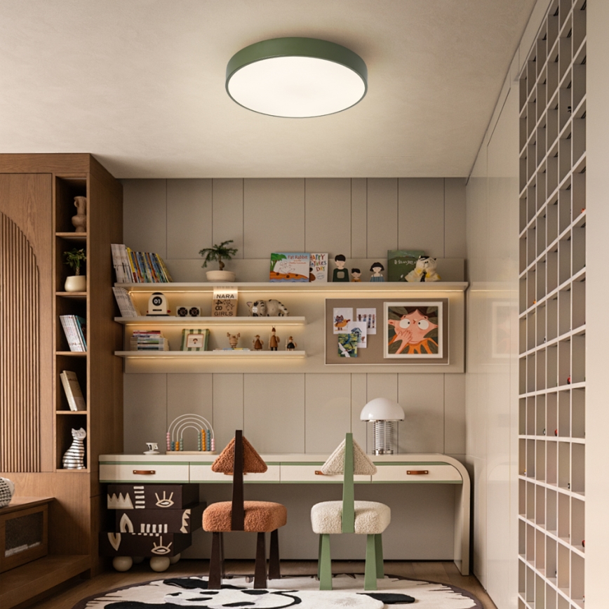 Brilagi - Plafonieră LED POOL LED/36W/230V 3000/4000/6000K Ø 30 cm verde