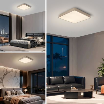Brilagi - Plafonieră LED POOL, 36W, 230V, 3000/4000/6000K, 40x40 cm, bej