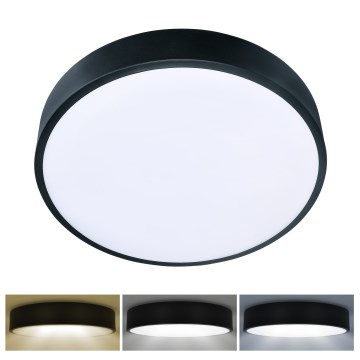 Brilagi - Plafonieră LED POOL, 36W, 230V, 3000/4000/6000K, Ø 30 cm, negru