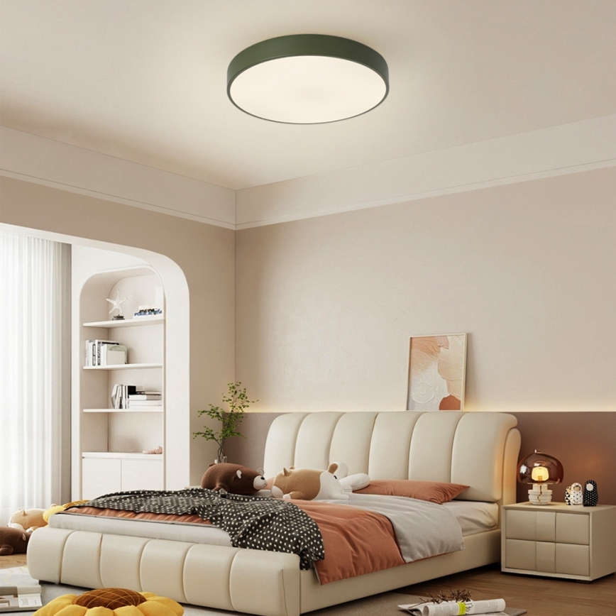 Brilagi - Plafonieră LED POOL, 48 W, 230 V, 3000/4000/6000 K, Ø 40 cm, verde