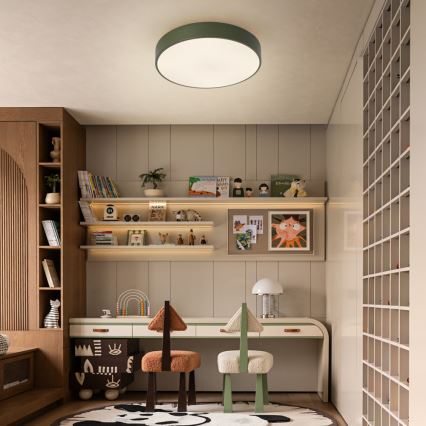 Brilagi - Plafonieră LED POOL, 48 W, 230 V, 3000/4000/6000 K, Ø 40 cm, verde