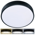 Brilagi - Plafonieră LED POOL, 48W, 230V, 3000/4000/6000K, diametru 40 cm, neagră