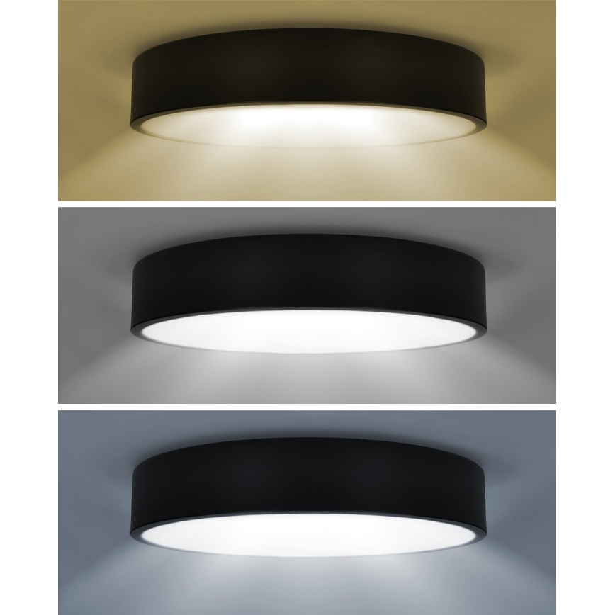 Brilagi - Plafonieră LED POOL, 48W, 230V, 3000/4000/6000K, diametru 40 cm, neagră