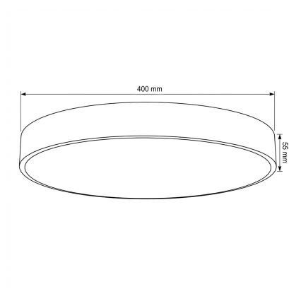 Brilagi - Plafonieră LED POOL, 48W, 230V, 3000/4000/6000K, Ø 40 cm, bej