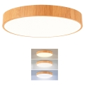 Brilagi - Plafonieră LED POOL 48W/230V 3000/4000/6000K Ø 40 cm, decor lemn