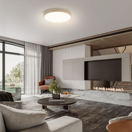 Brilagi - Plafonieră LED POOL, 48W, 230V, 3000/4500/6000K, Ø 40 cm, bej