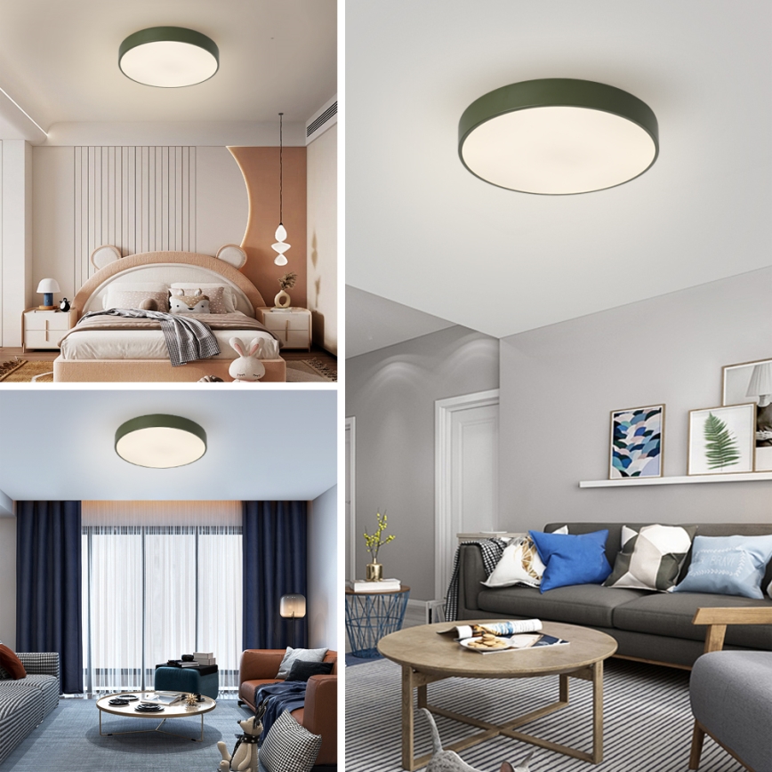 Brilagi - Lampă LED de tavan POOL LED/60W/230V 3000/4000/6000K Ø 50 cm verde