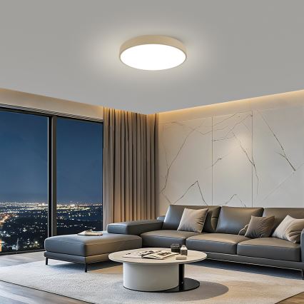 Brilagi - Plafonieră LED POOL, 60W, 230V, 3000/4500/6000K, Ø 60 cm, bej