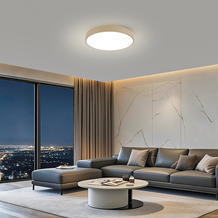 Brilagi - Plafonieră LED POOL, 60W, 230V, 3000/4500/6000K, Ø 60 cm, bej