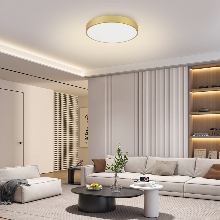 Brilagi - Plafonieră LED POOL, 60W/230V, 3000/4500/6000K, Ø 60 cm, auriu