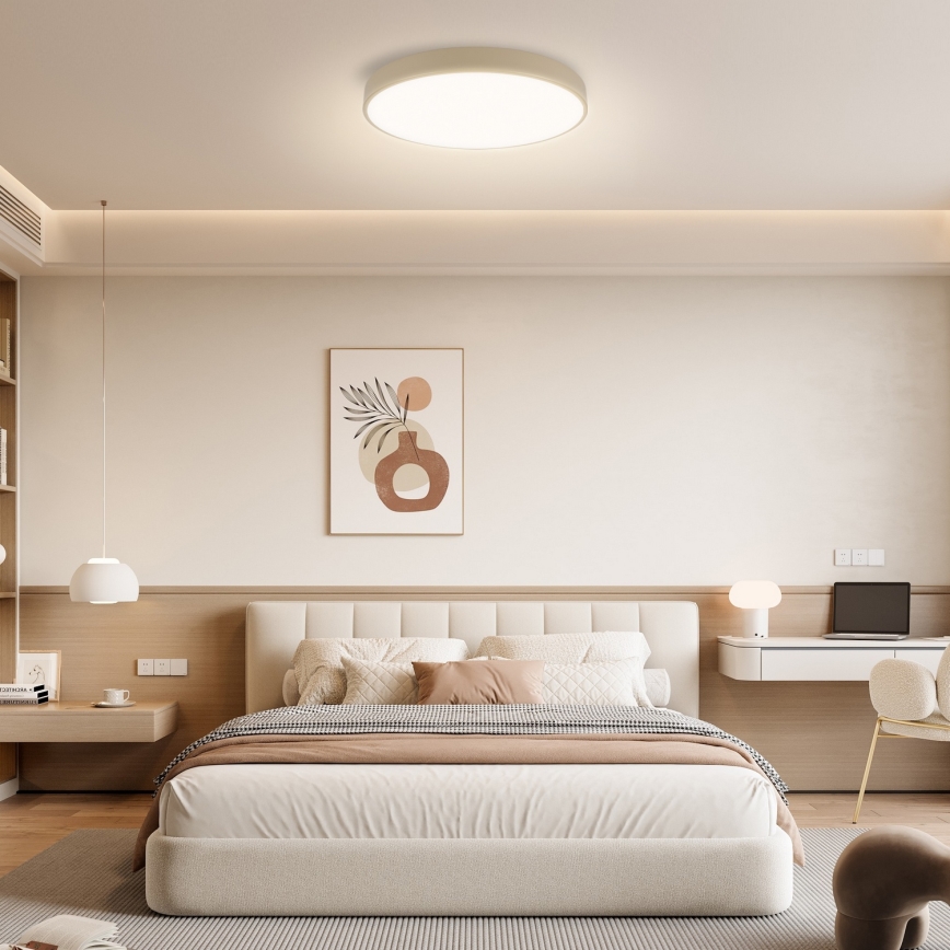 Brilagi - Plafonieră LED POOL, 60W, 230V, 3000/4500/6000K, Ø 50 cm, bej