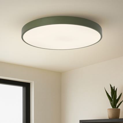 Brilagi Plafonieră LED POOL, 100W, 230V, 3000/4000/6000K, Ø 80 cm, verde