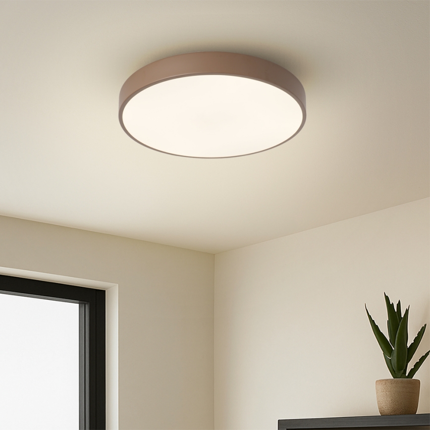 Brilagi - Plafonieră LED POOL, 36 W, 230 V, 3000/4000/6000K, Ø 30 cm, maro