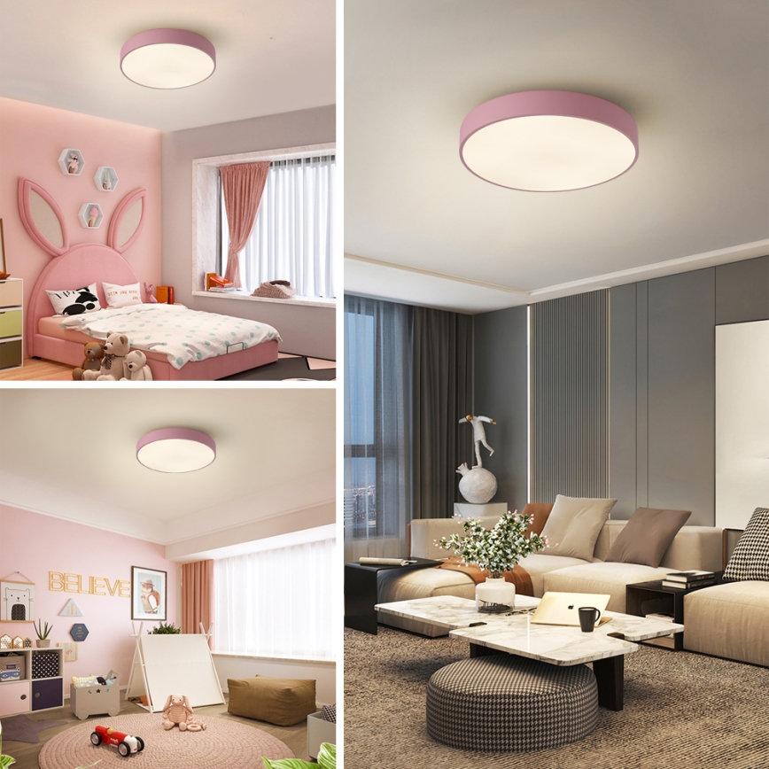 Brilagi - Plafonieră POOL LED/36W/230V 3000/4000/6000K Ø 30 cm roz