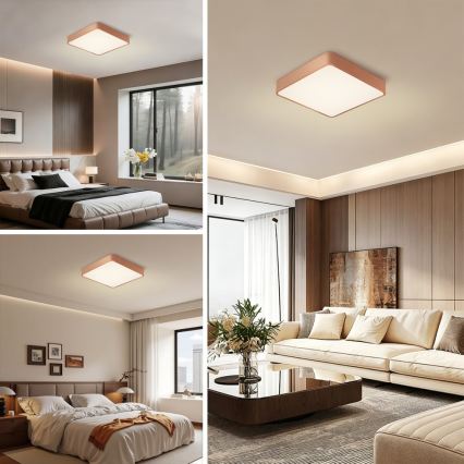 Brilagi - Plafonieră LED POOL 48W/230V 3000/4000/6000K 50x50 cm bronz