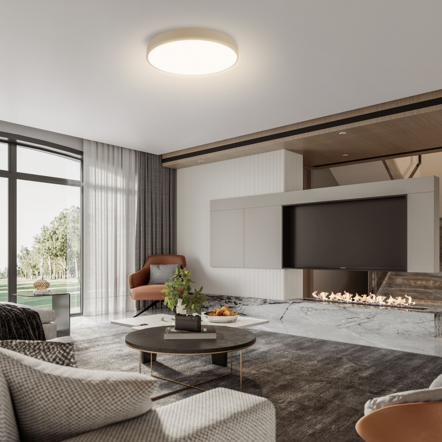 Brilagi - Plafonieră LED POOL, 48W, 230V, 3000/4500/6000K, Ø 40 cm, bej