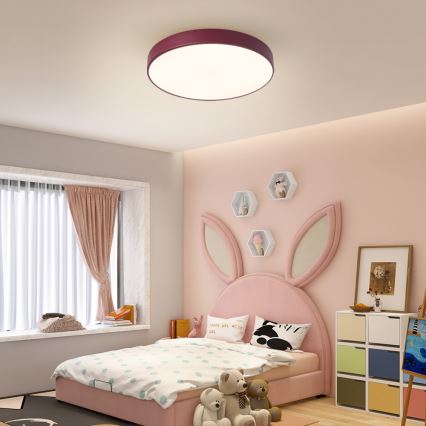 Brilagi - Plafonieră LED POOL, 60 W, 230 V, 3000/4000/6000 K, Ø 50 cm, burgundiu