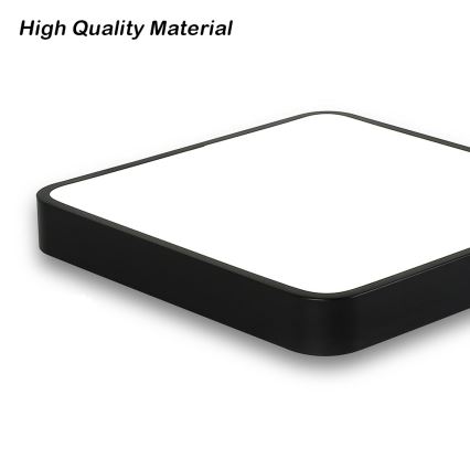 Brilagi - Plafonieră LED POOL SQUARE, 36 W, 230 V, 3000/4500/6000 K, 40 x 40 cm, negru