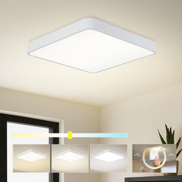 Brilagi - Plafonieră LED POOL SQUARE, 48W, 230V, 3000/4000/6000K, 50x50 cm, albă