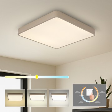 Brilagi - Plafonieră LED POOL SQUARE/48W/230V 3000/4000/6000K 50x50 cm bej