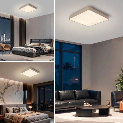 BRILAGI - Plafonieră LED POOL SQUARE/48W/230V 3000/4000/6000K 50x50 cm bej