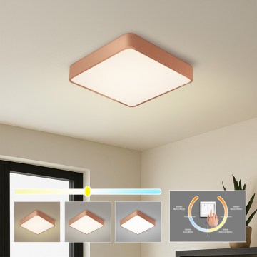 Brilagi - Plafonieră LED POOL SQUARE 48W/230V 3000/4000/6000K 50x50 cm bronz
