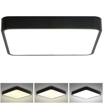 Brilagi - Plafonieră LED POOL SQUARE LED/48W/230V 3000/4500/6000K 50x50 cm negru
