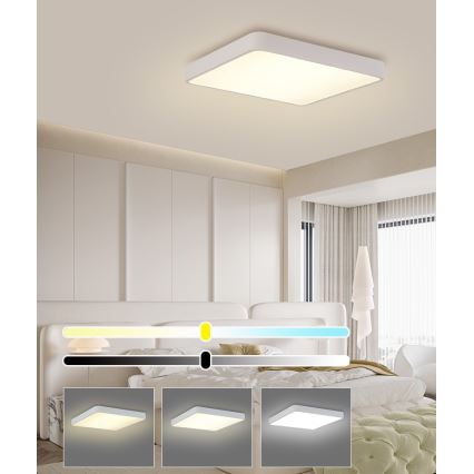 Brilagi - Plafonieră LED POOL SQUARE LED/48W/230V 3000/4500/6000K 50x50 cm alb