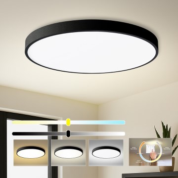 Brilagi - Plafonieră LED POOL Ø 100 cm, 128W, 230V, 3000/4000/6000K, negru