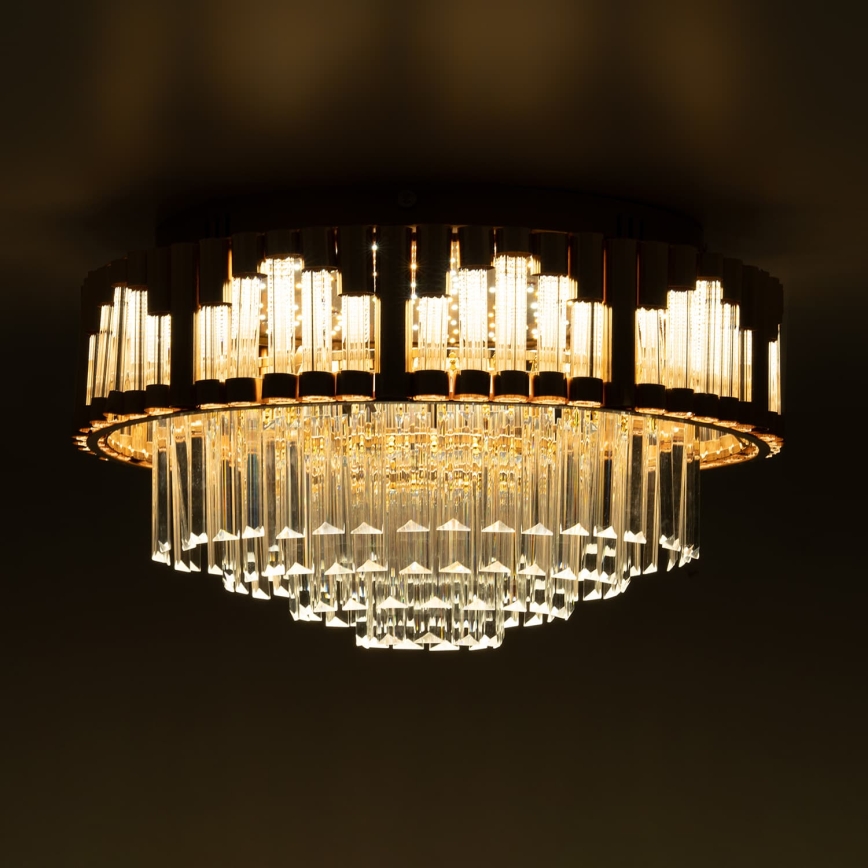 BRILAGI - Plafonieră LED dimabilă CROWN LED/41W/230V 3000–6000K, diametru 48 cm, auriu + telecomandă