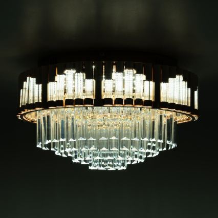 BRILAGI - Plafonieră LED dimabilă CROWN LED/41W/230V 3000–6000K, diametru 48 cm, auriu + telecomandă