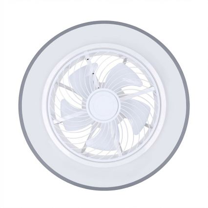 Brilagi - Plafonieră LED reglabilă cu ventilator LED/38W/230V 3000-6500K Ø 50 cm, gri + telecomandă