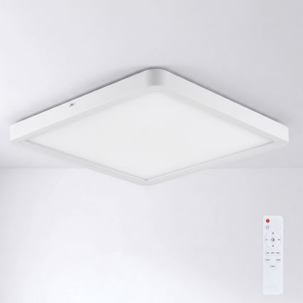 Brilagi - Plafonieră LED dimabilă ESTELA SQUARE, 36 W, 230 V, 3000–6500 K, 31 x 31 cm, alb, cu telecomandă inclusă