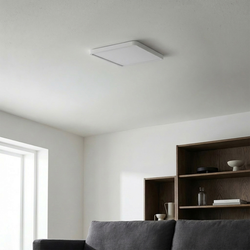 Brilagi - Plafonieră LED dimabilă ESTELA SQUARE, 36 W, 230 V, 3000–6500 K, 31 x 31 cm, alb, cu telecomandă inclusă