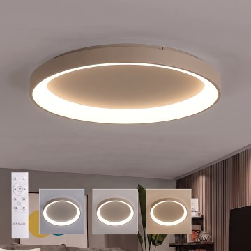 BRILAGI - Plafonieră LED reglabilă FALCON II LED/108W/230V 3000-6500K Ø 80 cm bej + telecomandă