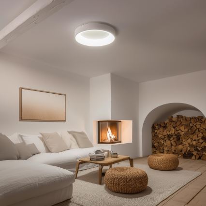 Brilagi - Plafonieră LED reglabilă FALCON LED/80W/230V 3000-6500K Ø 60 cm albă + telecomandă