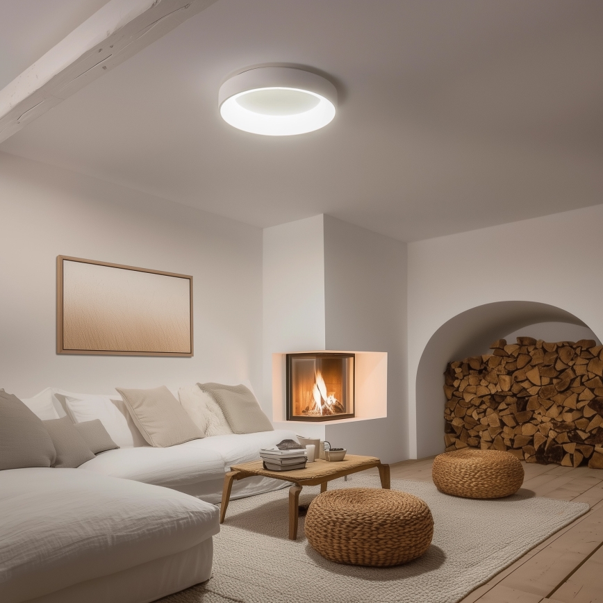 Brilagi - Plafonieră LED reglabilă FALCON LED/80W/230V 3000-6500K Ø 60 cm albă + telecomandă