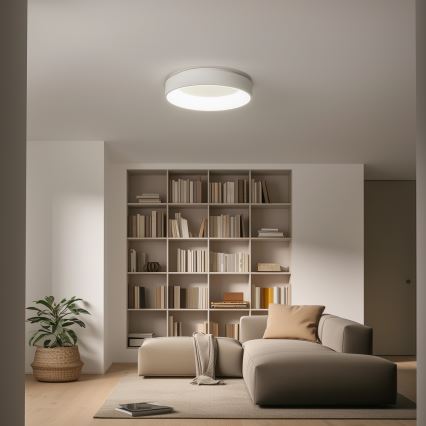 Brilagi - Plafonieră LED reglabilă FALCON LED/80W/230V 3000-6500K Ø 60 cm albă + telecomandă