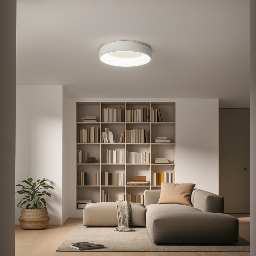 Brilagi - Plafonieră LED reglabilă FALCON LED/80W/230V 3000-6500K Ø 60 cm albă + telecomandă