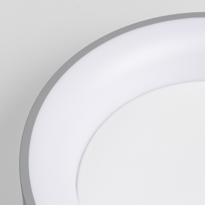 Brilagi - Plafonieră LED reglabilă FALCON, 80W, 230V, 3000-6500K, Ø 60 cm, gri + telecomandă