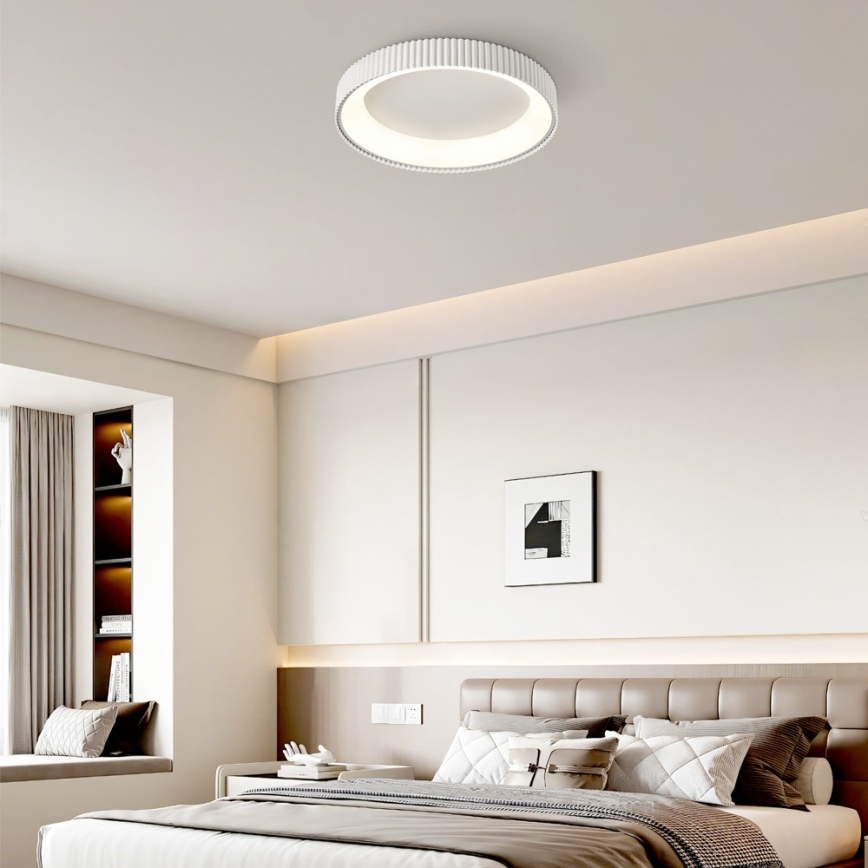 BRILAGI - Lampă de tavan LED dimmabilă FALCON MODERN LED/54W/230V 3000-6000K Ø 60 cm albă + telecomandă