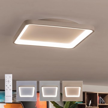 BRILAGI - Plafonieră LED reglabilă FALCON SLIM LED/50W/230V 3000-6500K 50x50 cm alb/bej + telecomandă