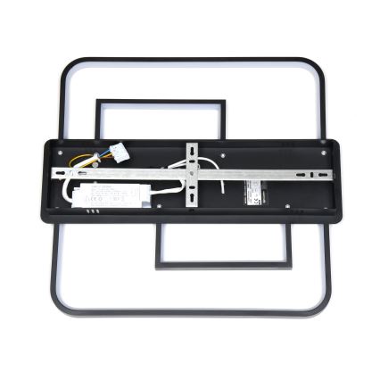 Brilagi - Plafonieră LED dimabilă FLARE LED/34W/230V 3000-6000K 48x48 cm neagră + telecomandă