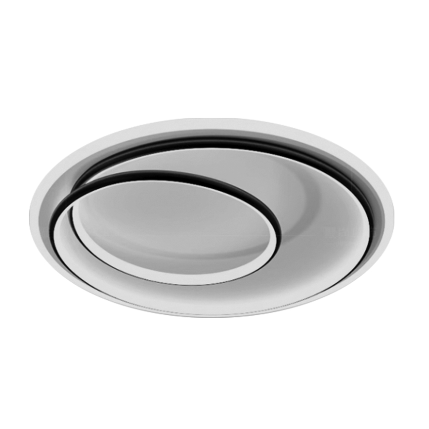 Brilagi - Plafonieră LED reglabilă FLARE LED/38W/230V 3000-6000K Ø 48 cm negru/alb + telecomandă