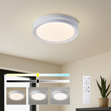 Brilagi - Plafonieră LED reglabilă KREON LED/54W/230V 3000-6000K neagră Ø 38 cm + telecomandă inclusă