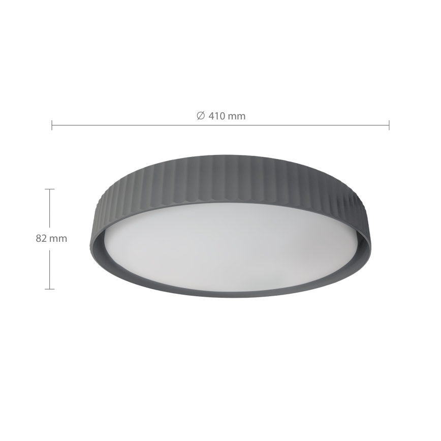Brilagi - Plafonieră LED dimabilă LUCIA LED/48W/230V 3000-6500K Ø 41 cm gri + telecomandă