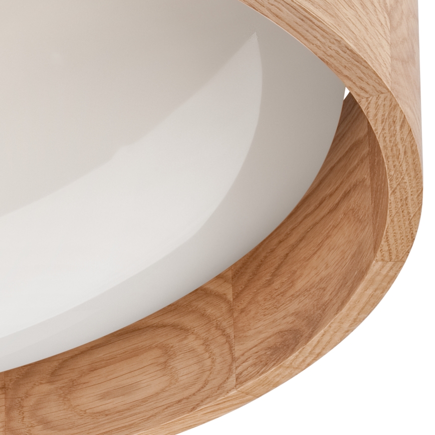 Brilagi - Plafonieră LED dimmabilă MANAROLA LED/24W/230V Ø 42 cm 3000–6500K stejar + telecomandă