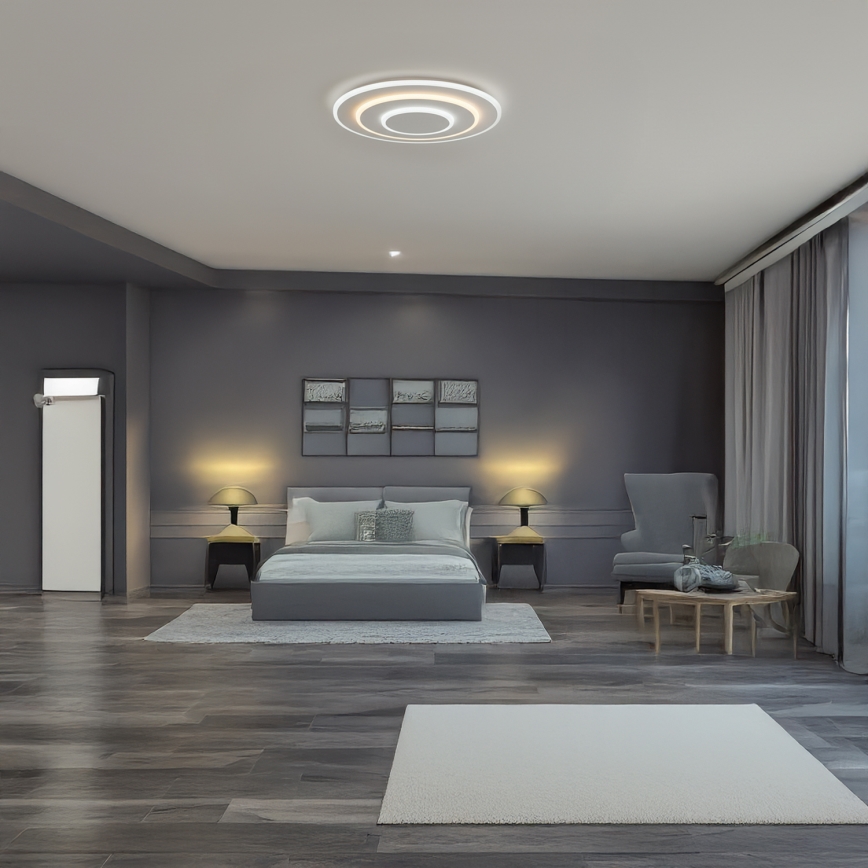 Brilagi - Plafonieră LED dimabilă MODERN, 58 W, 230 V, 3000–6000 K, Ø 46,3 cm + telecomandă