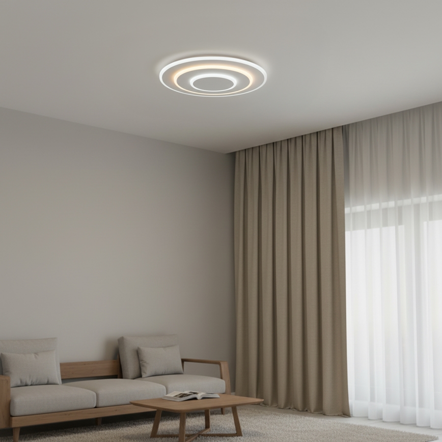 Brilagi - Plafonieră LED dimabilă MODERN, 58 W, 230 V, 3000–6000 K, Ø 46,3 cm + telecomandă