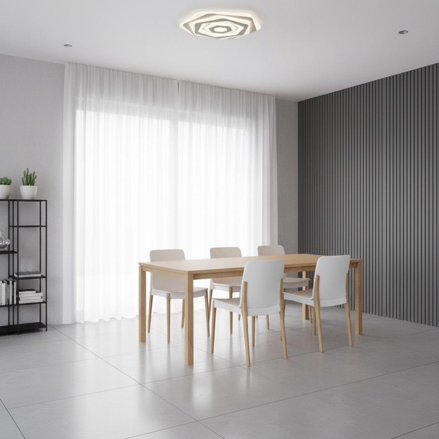 Brilagi - Plafonieră LED dimabilă modernă, 85W/230V, 3000-6000K, Ø 53 cm, cu telecomandă